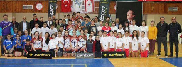 Near East University is Champion in both men’s and women’s Badminton Carlton League