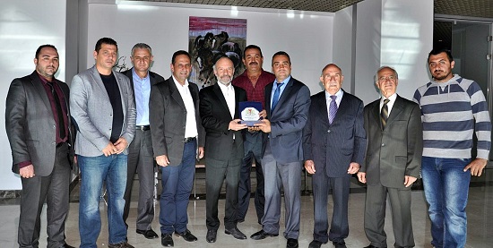 Executive Committee of Paphos Turkish Union pays visit to Dr. Suat İ. Günsel, Founding Rector of NEU