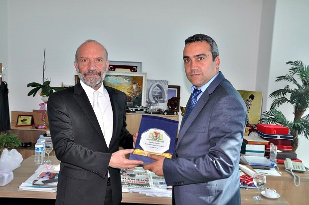 Baf Türk Birliği Yönetim Kurulu Başkan ve Üyeleri YDÜ Kurucu Rektörü Dr. Suat İ.Günsel’i Ziyaret Etti