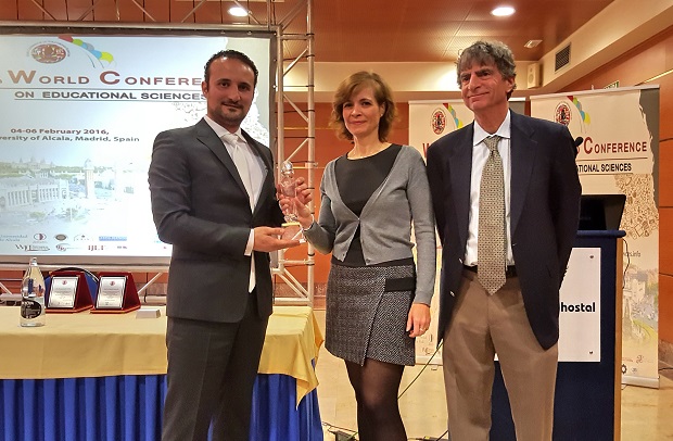 İrfan Günsel receives “Innovative Education Leader” award at the 8th World Conference on Educational Sciences in Spain