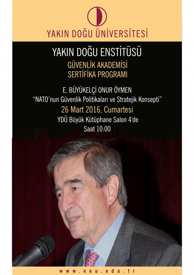 Onur Öymen, Nihat Ali Özcan and Ercan Çitlioğlu will make speeches on specific topics at Near East Institute