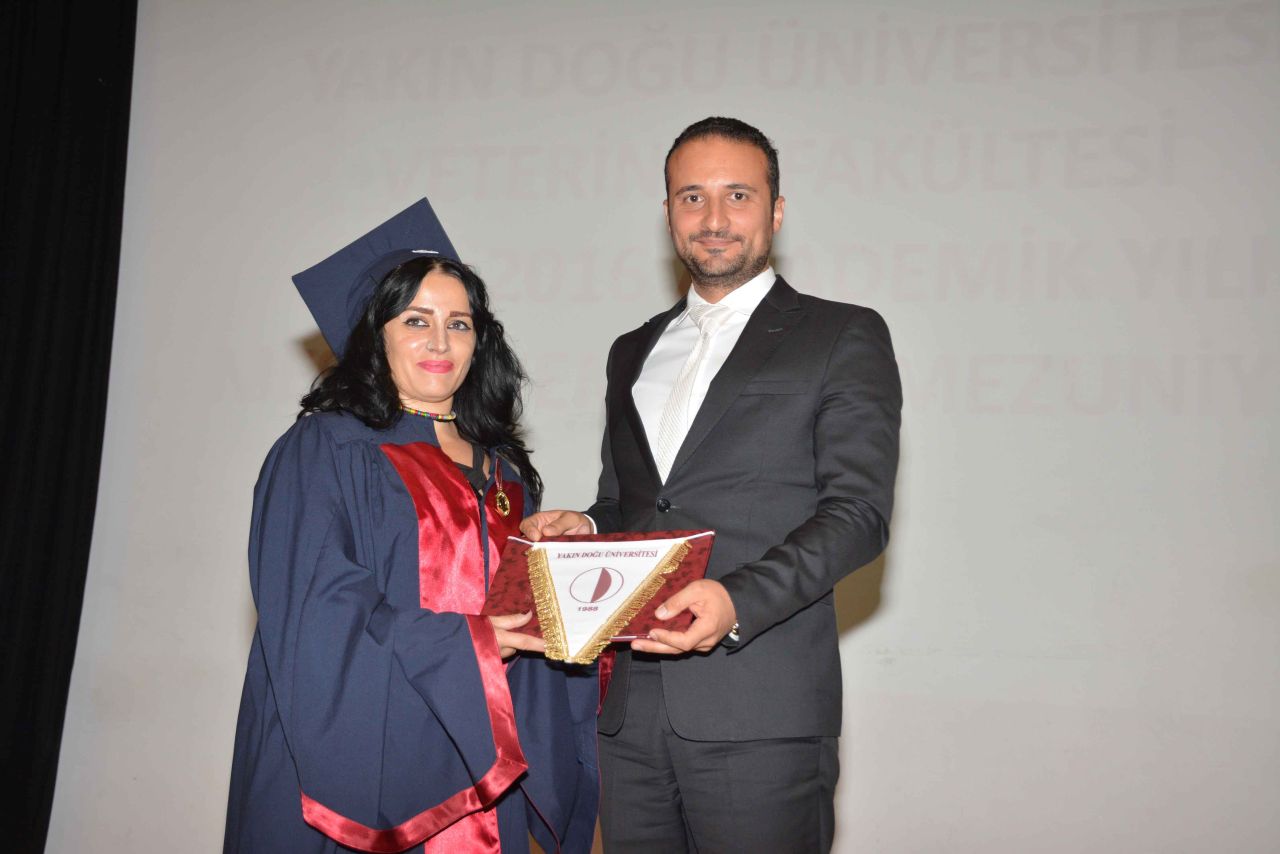 Near East University Faculty of Veterinary Graduates were presented their diplomas subsequent to saying the Veterinarian’s Oath