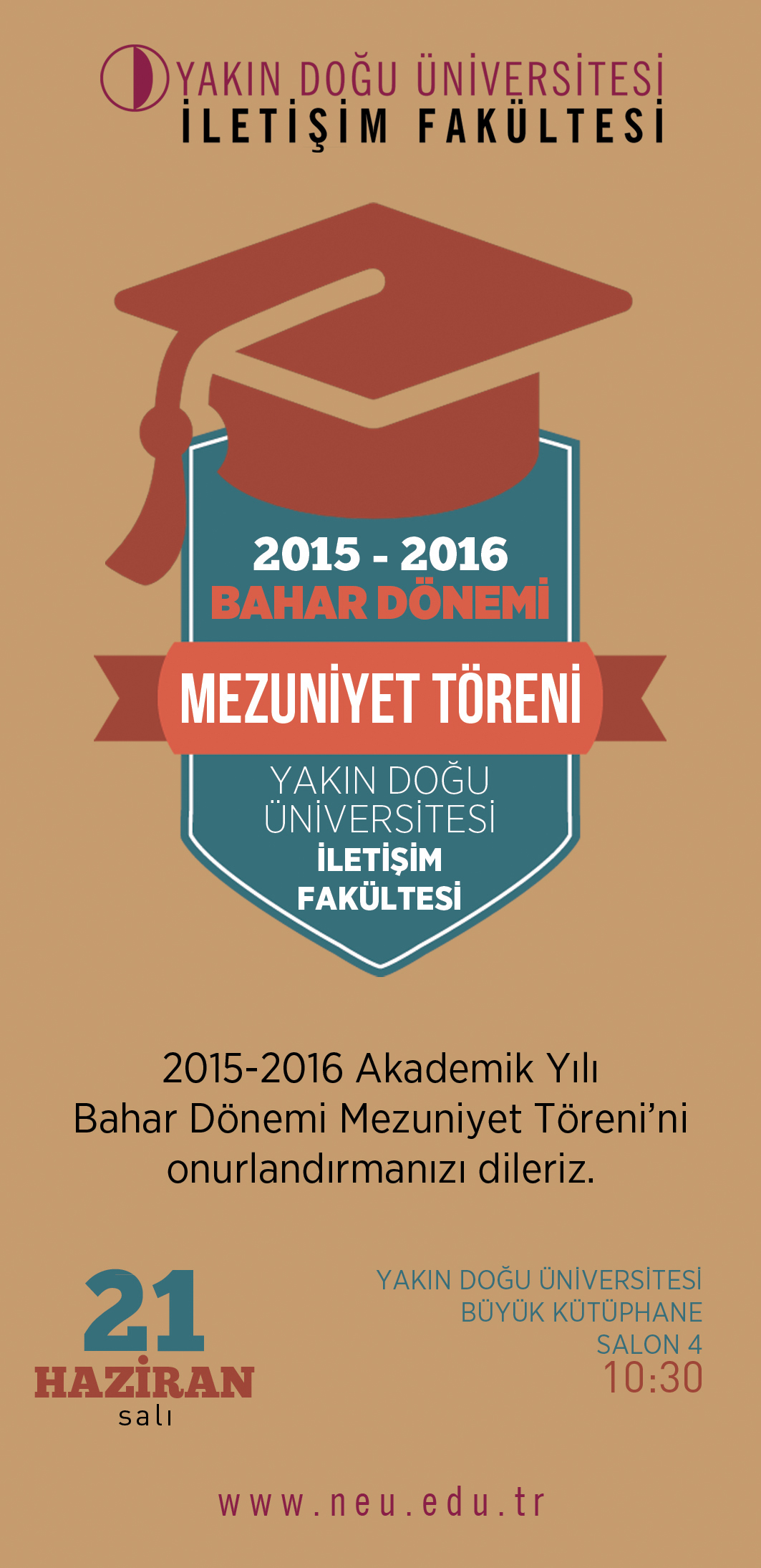 Yakın Doğu Üniversitesi İletişim Fakültesi Mezuniyet Töreni