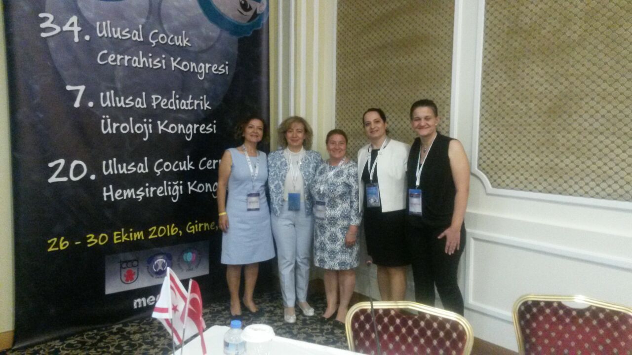 The Department of Nursing of the Near East University Faculty of Health Sciences was represented at the 20th National Congress on Pediatric Surgical Nursing