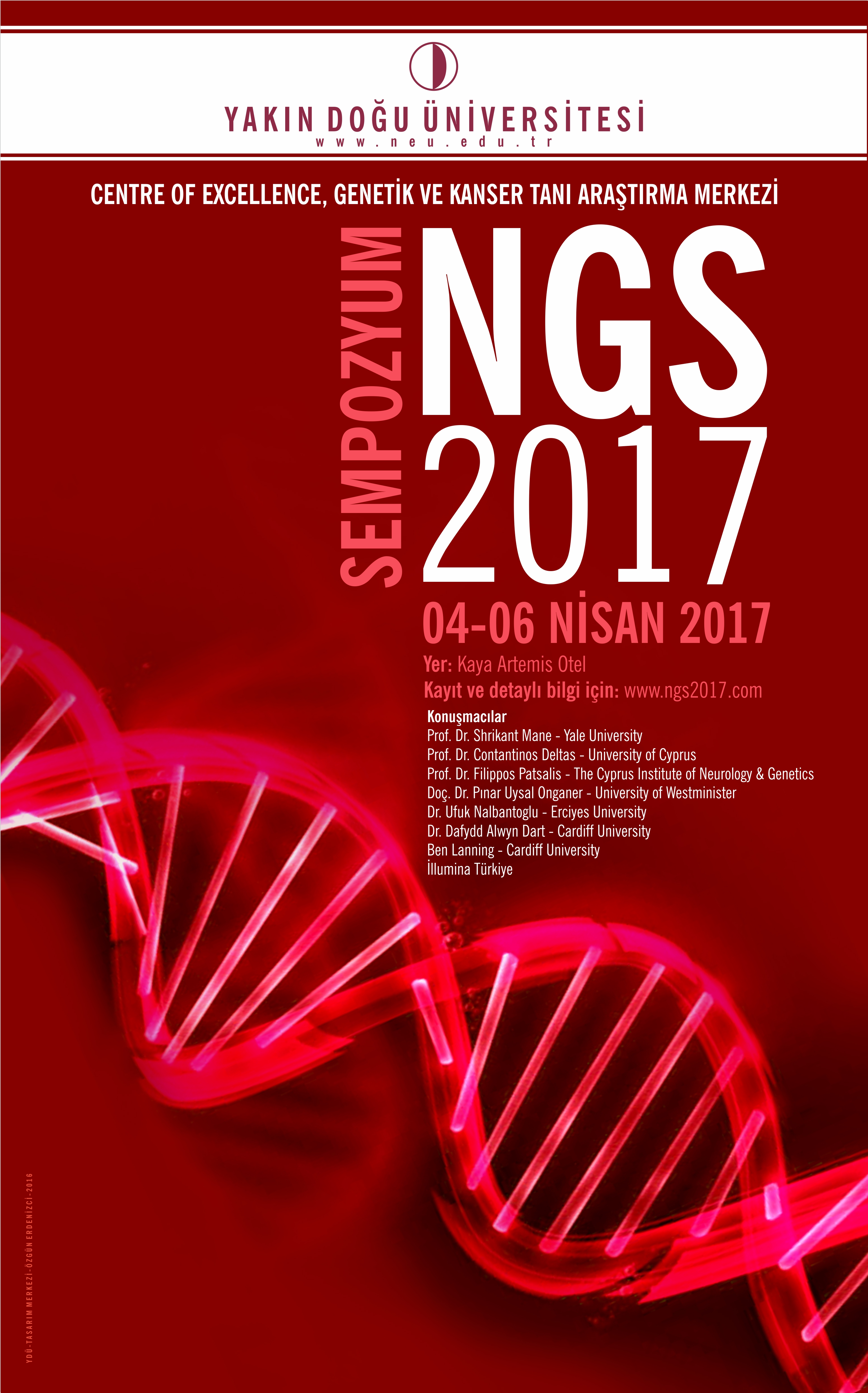 YDÜ Centre of Excellence, Genetik ve Kanser Tanı Araştırma Merkezi’nden Sempozyum “NGS 2017”