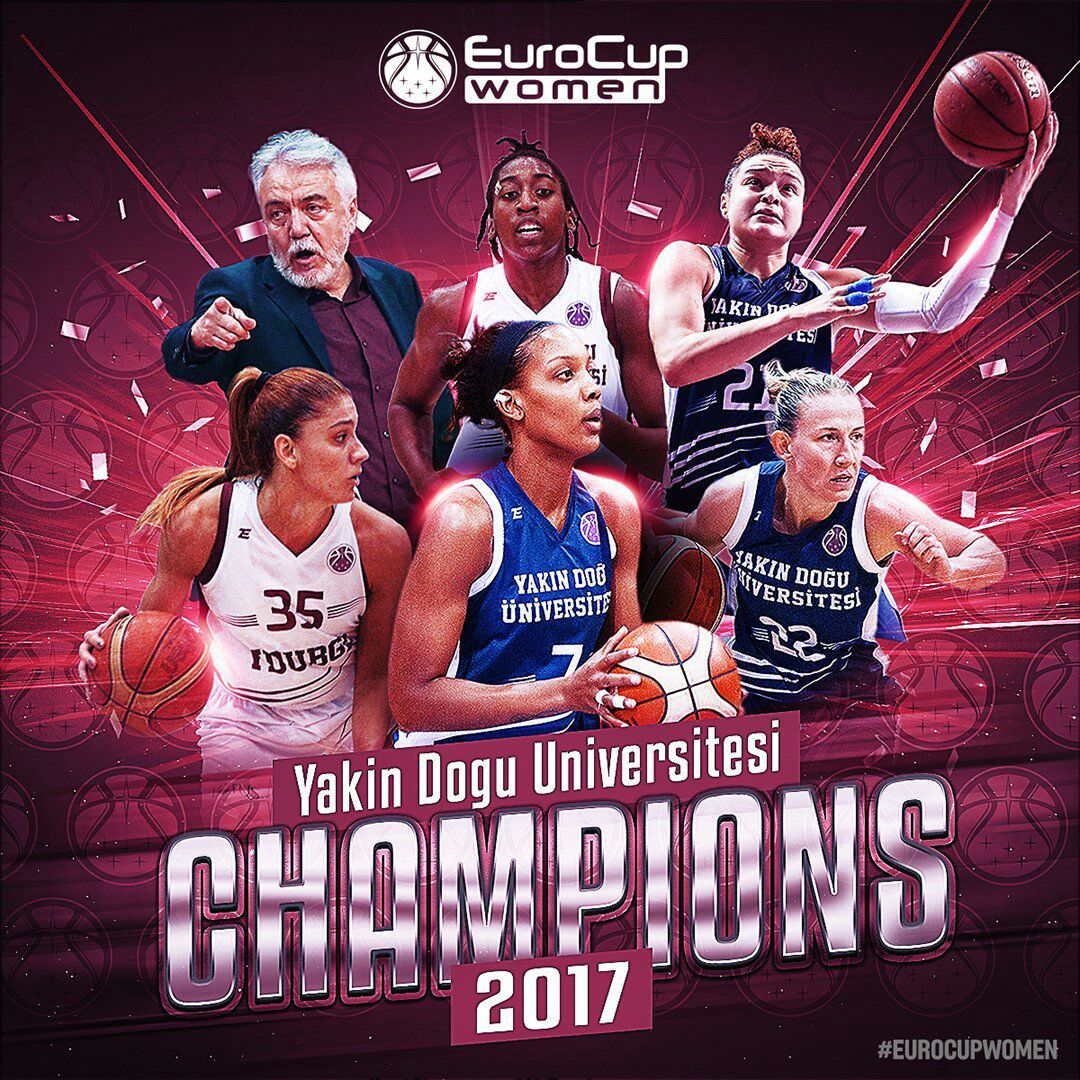 Avrupa Şampiyonu Yakın Doğu Üniversitesi Kadın Basketbol Takımı Tezarühatlarla Karşılandı