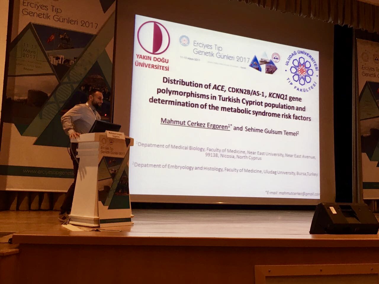 Near East University has been represented at the University of Erciyes at the Medical Genetics 2017 Congress