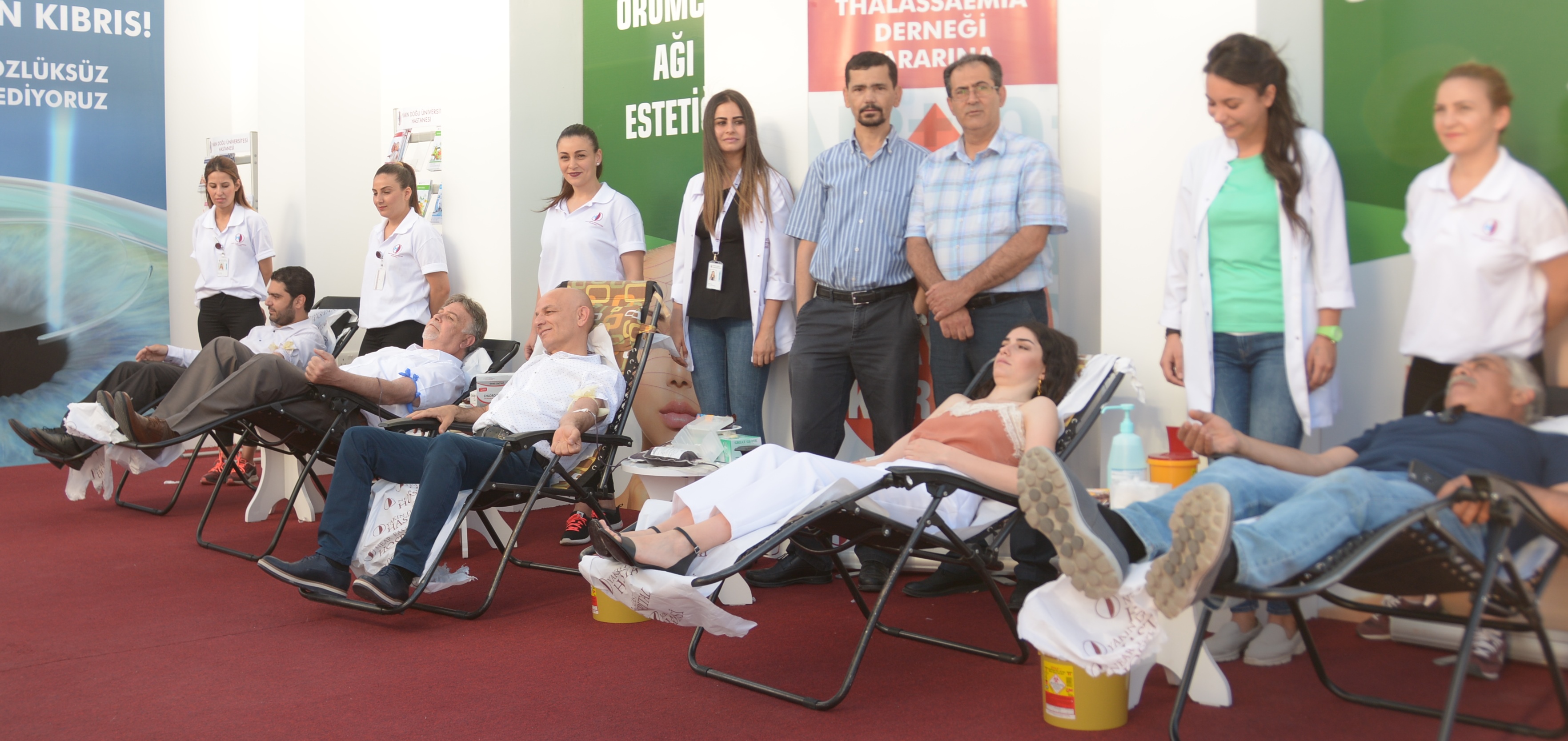 Yakın Doğu Üniversitesi Hastanesi Fuar Alanında Kan Bağışı, Can Bağışı Kampanyası Başlattı