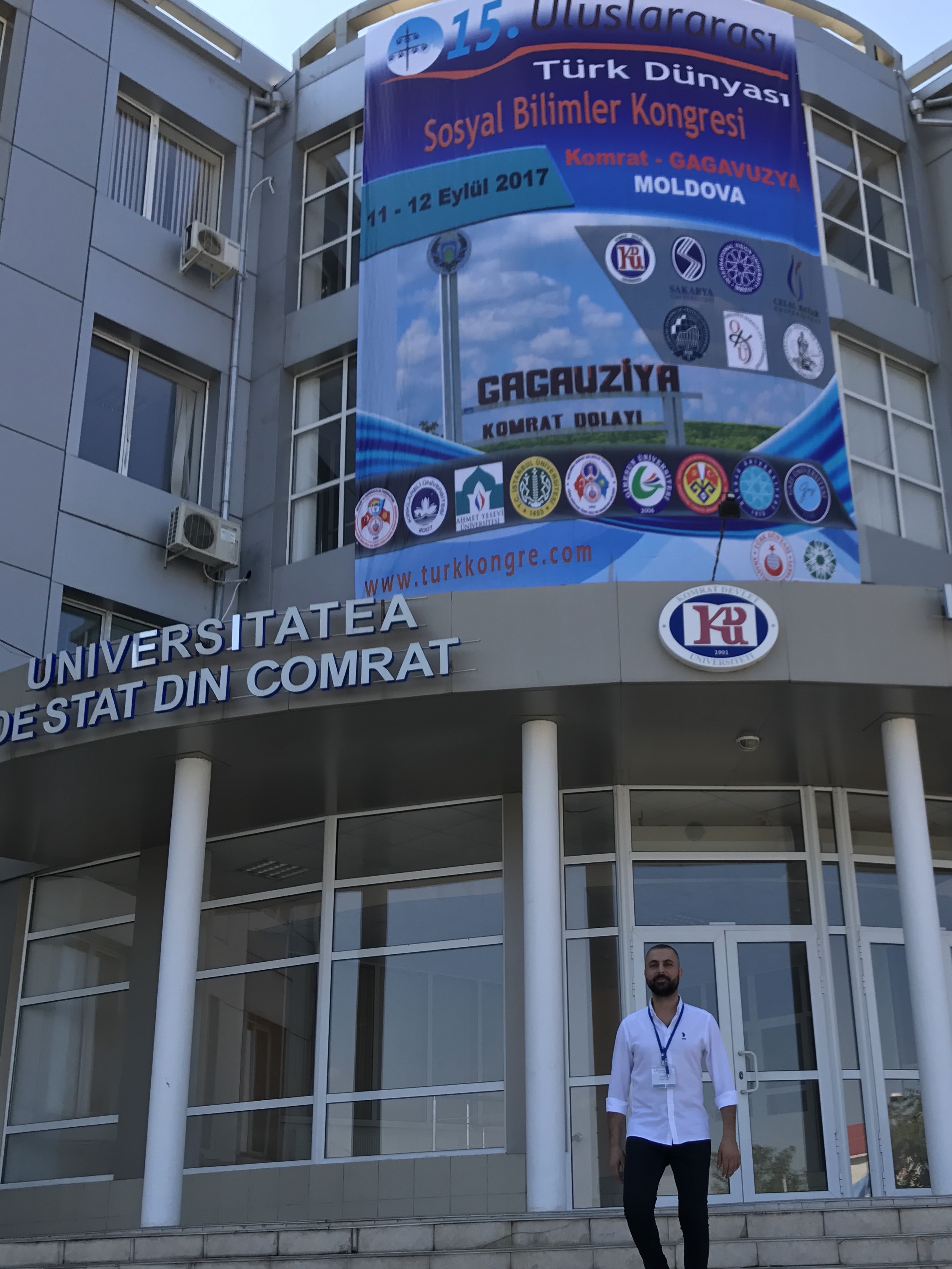 Hukuk Fakültesi Araştırma Görevlisi Onur CİDDİ, Moldova’da Komrat Devlet Üniversitesi’nde Düzenlenen 15. Uluslararası Sosyal Bilimler Kongresinde, Yakın Doğu Üniversitesini Temsil Etti