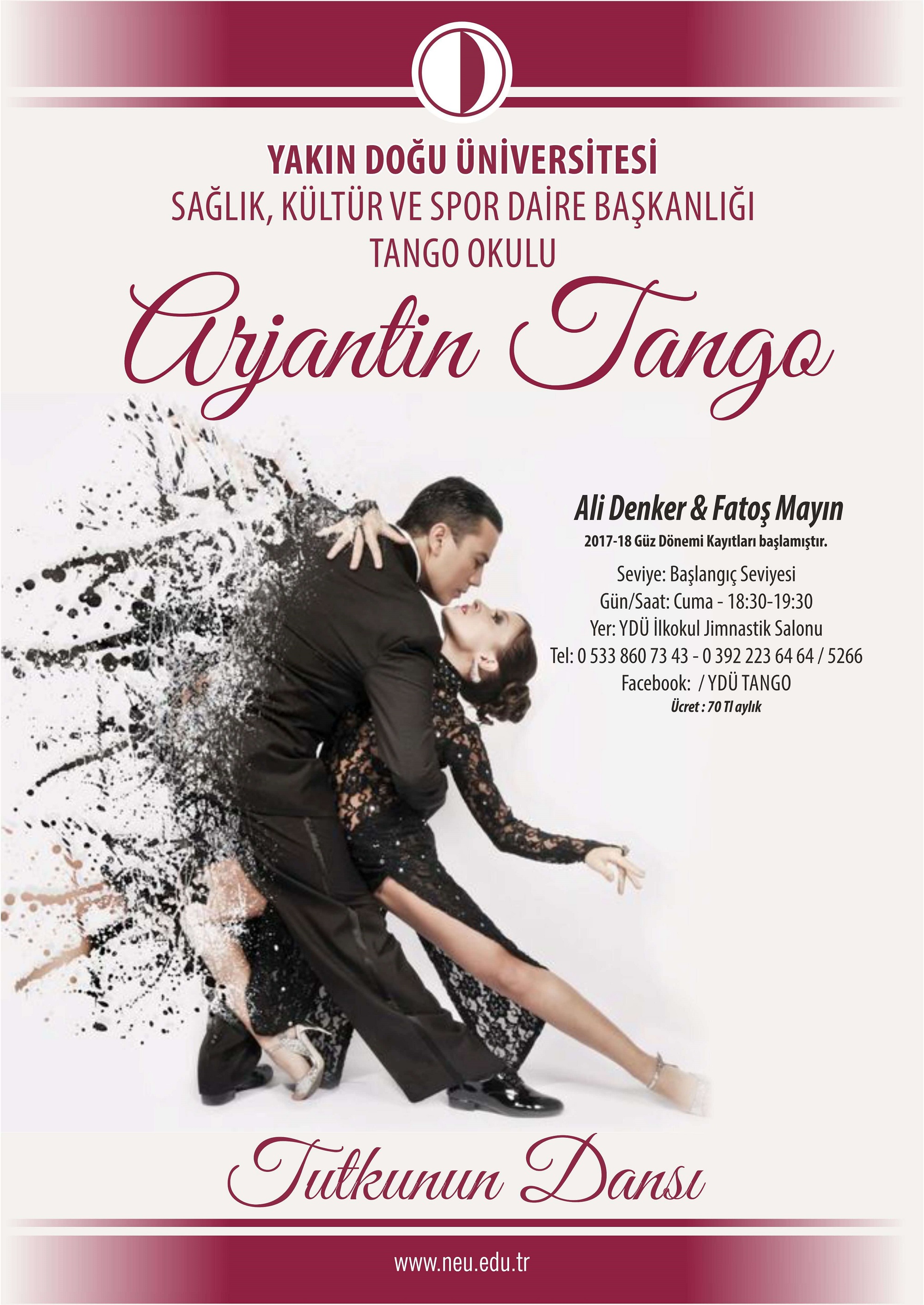 2017-2018 Güz Dönemi Tango Okulu Kayıtları Başlamıştır