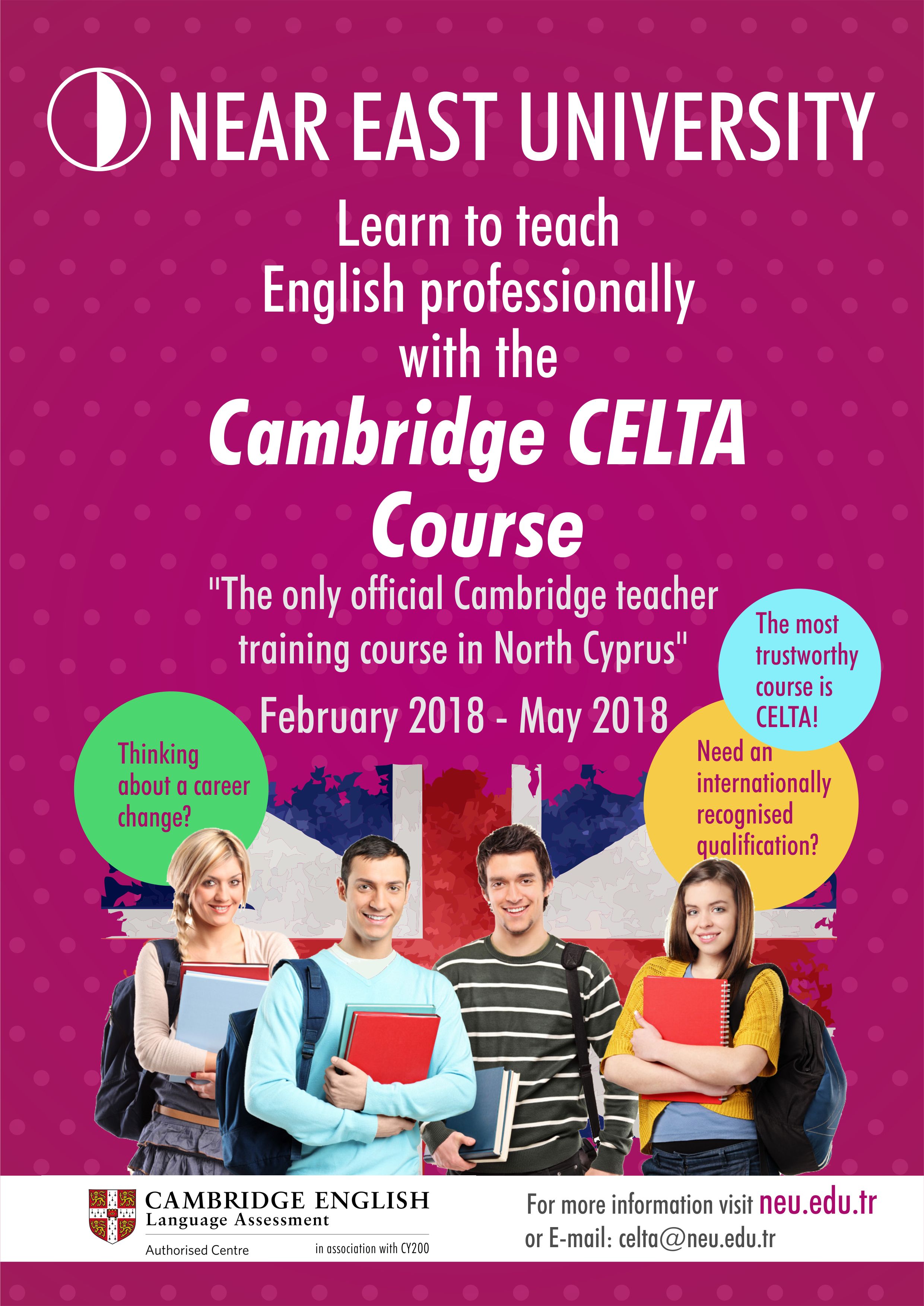 Certificate in Teaching English to Adults (CELTA) program is being ...