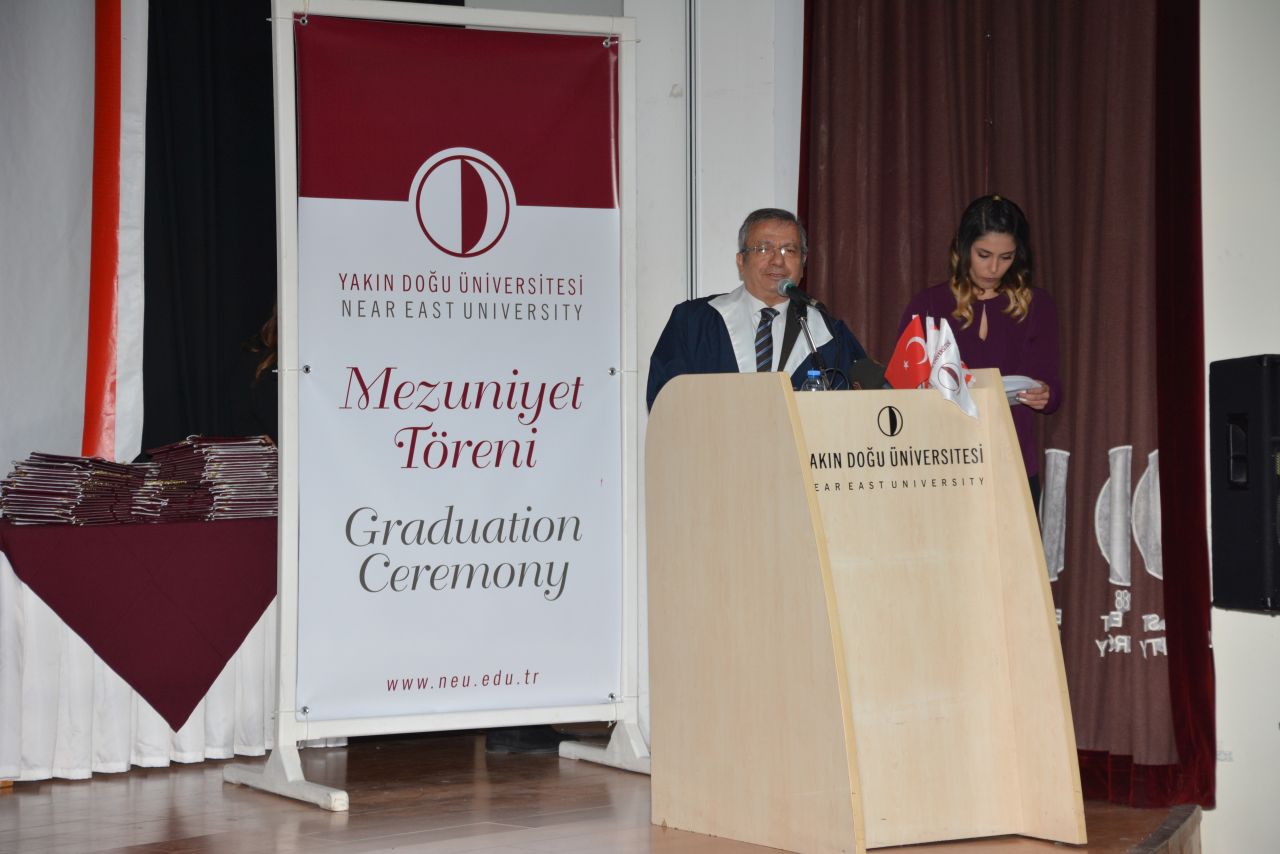 Near East University Faculty of Arts and Sciences 2017 – 2018 Fall Semester Graduation Ceremony was held with intensive participation