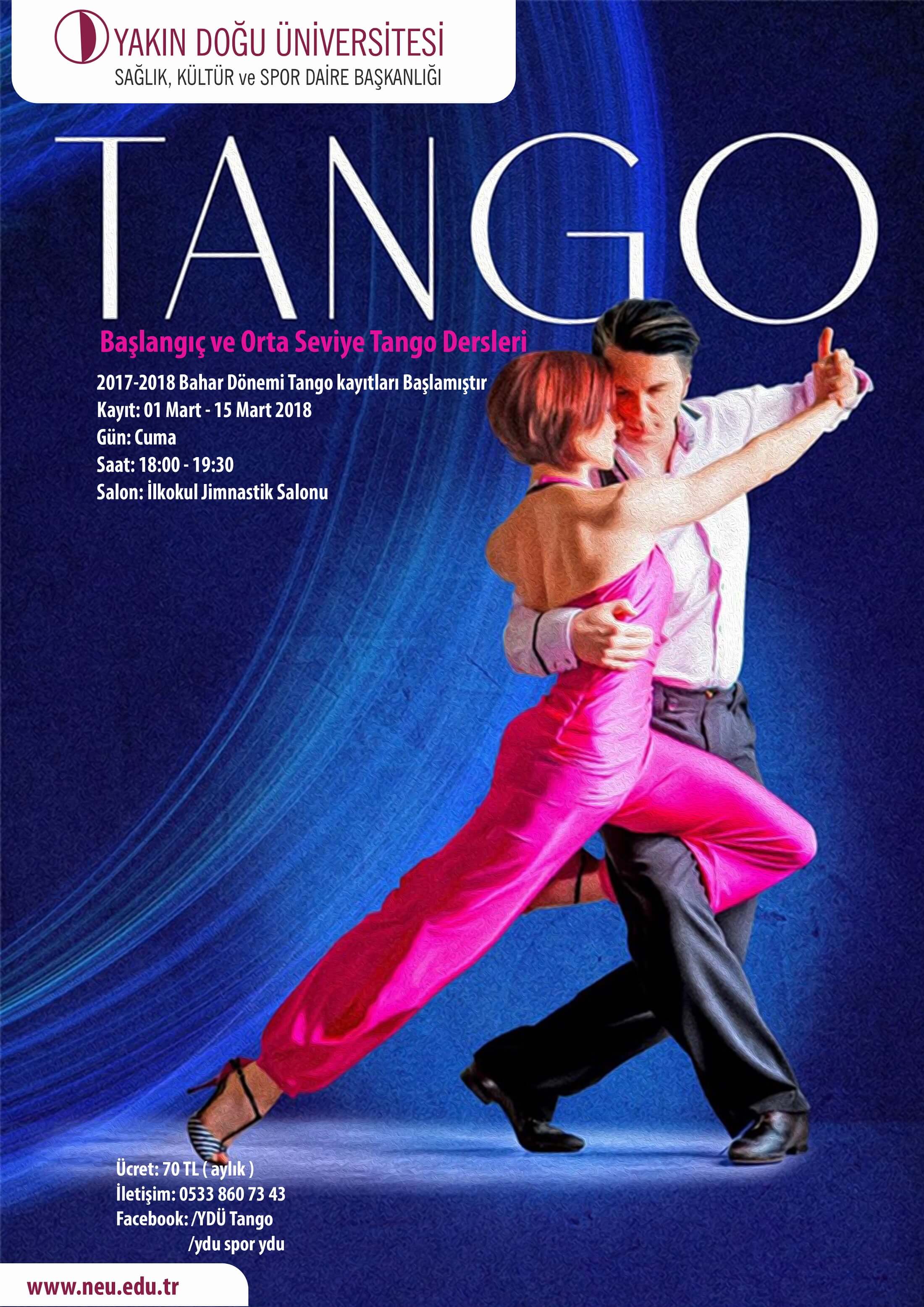 2017-18 Bahar Dönemi Tango Kurs Kayıtları Başlamıştır