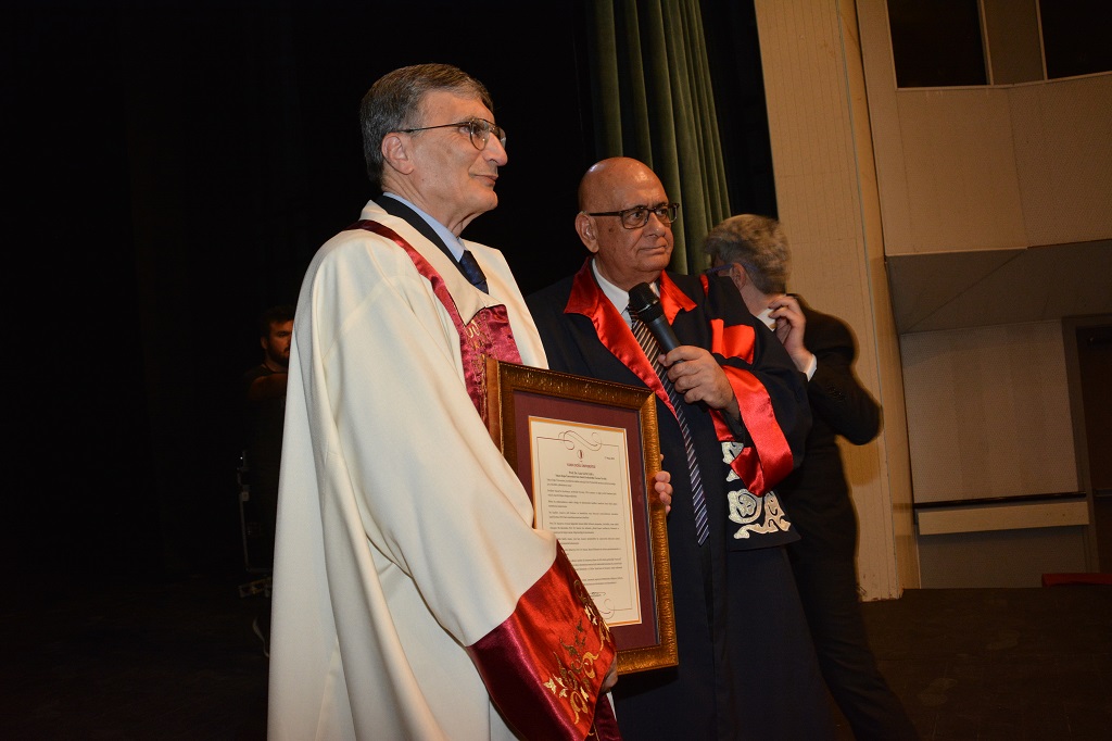 2015 Nobel Laureate Aziz Sancar awarded the title of Honorary Professor by Near East University