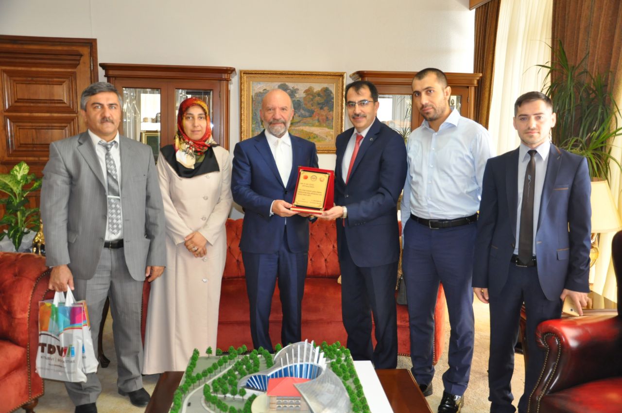 Founding Rector of Near East University Suat İ. Günsel accepts Religious Affairs Consultant Erdoğan Eken and His Delegation