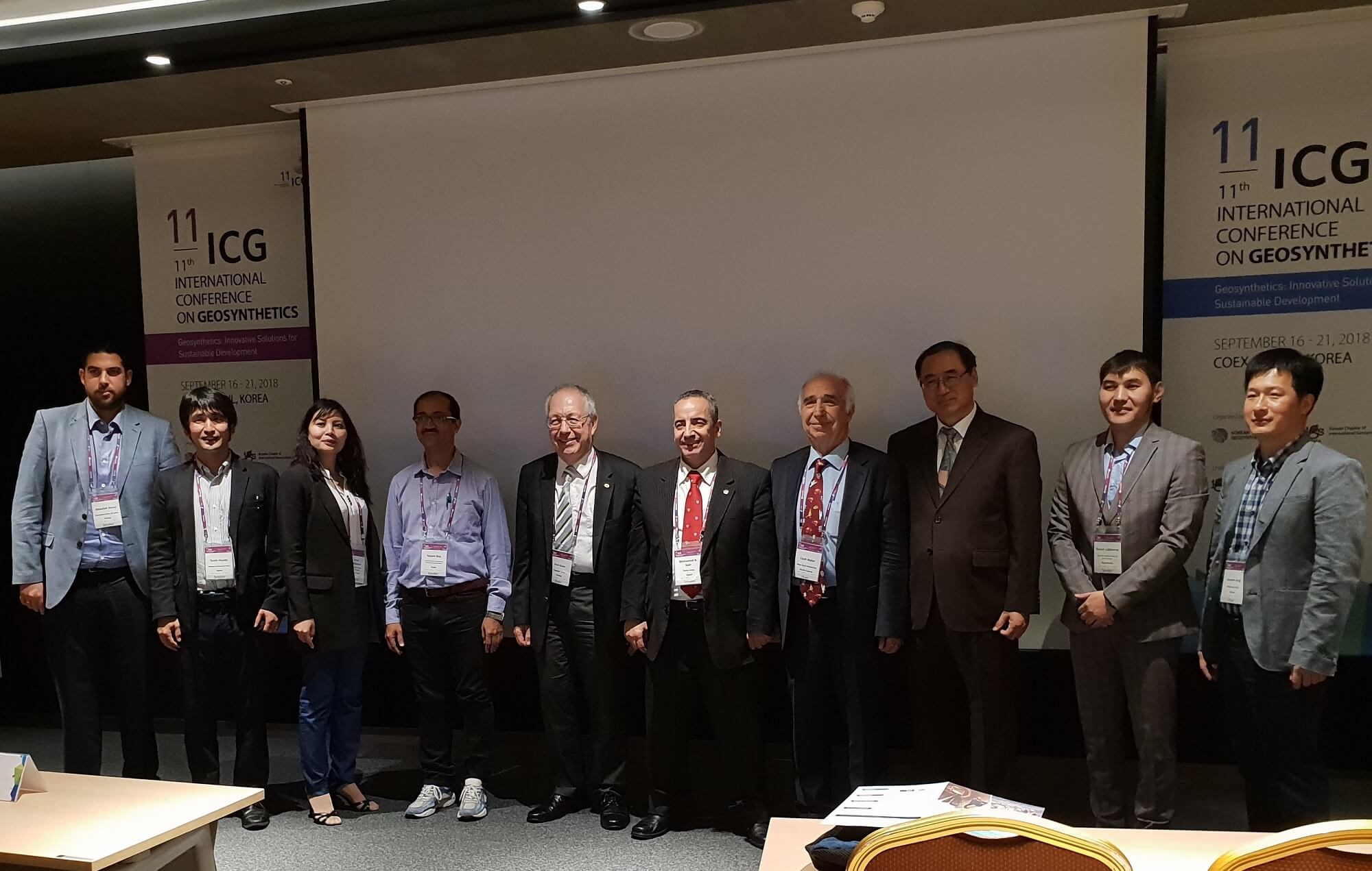 Near East University was represented at the 11th International Conference on Geosynthetics in Korea
