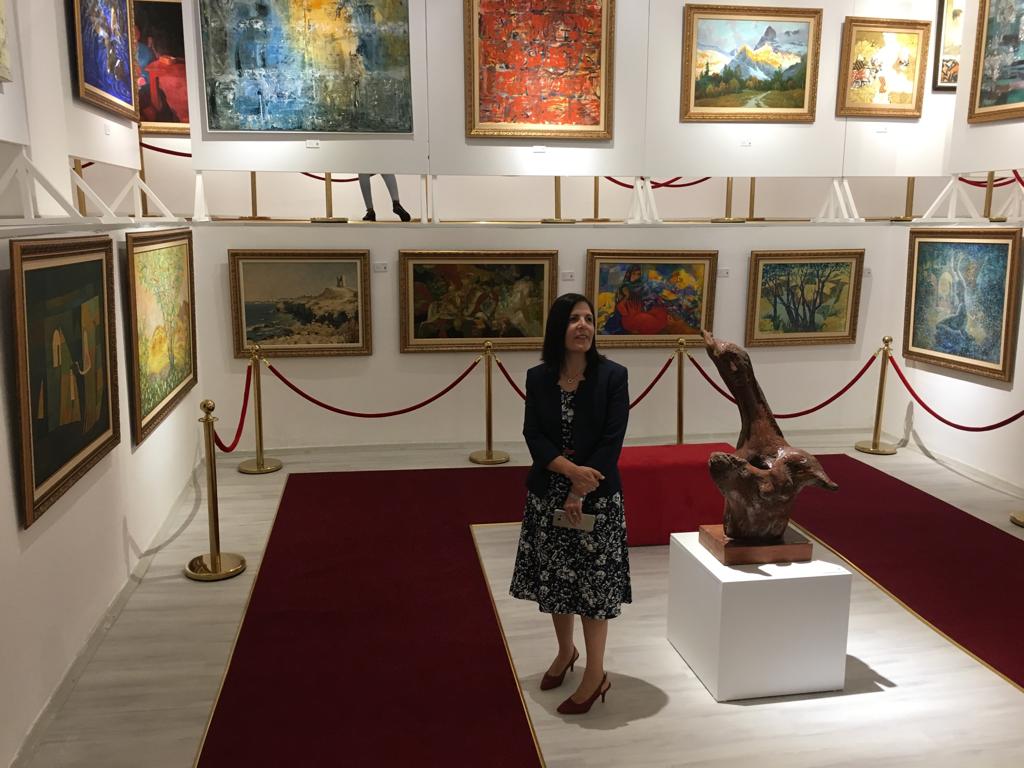 Former President of the National Assembly Sibel Siber visited Cyprus Museum of Modern Arts