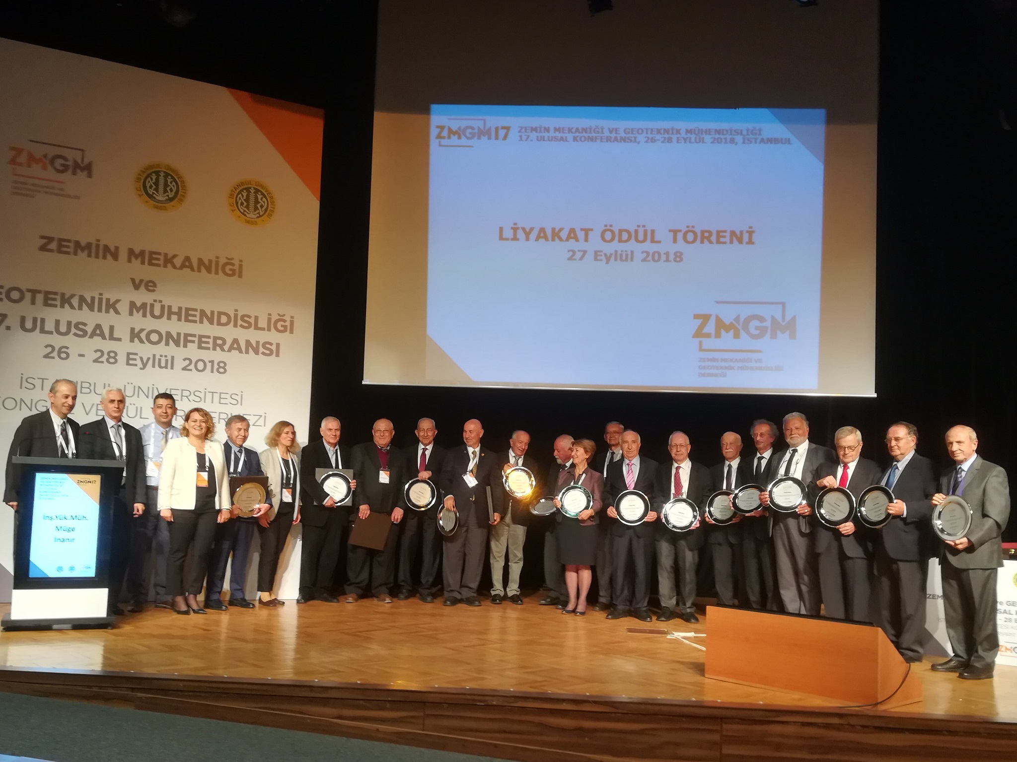 Near East University Soil Mechanics and Geotechnical Engineering attended the 17th National Conference…Academic Member of Near East University Prof. Dr Cavit Atalar was presented an Award of Merit