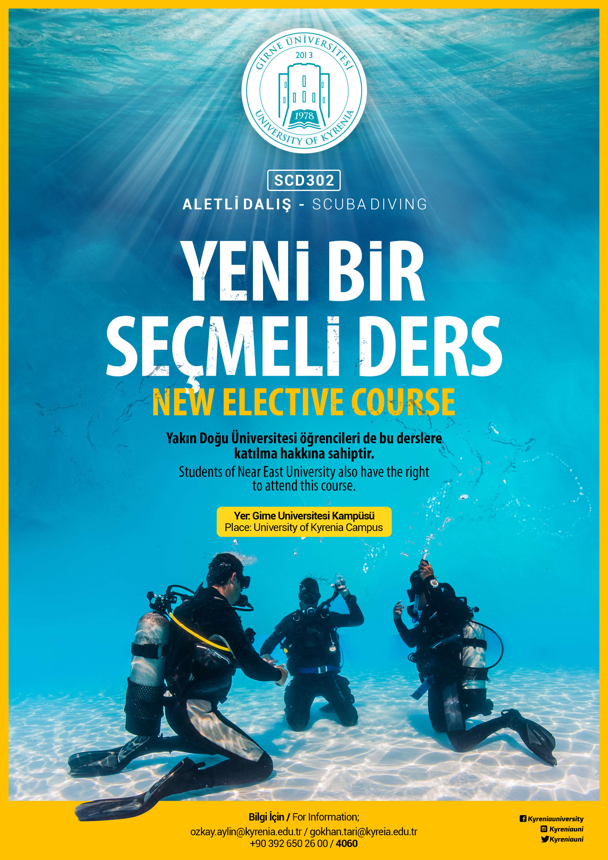 A New Elective Course is starting; Scuba Diving