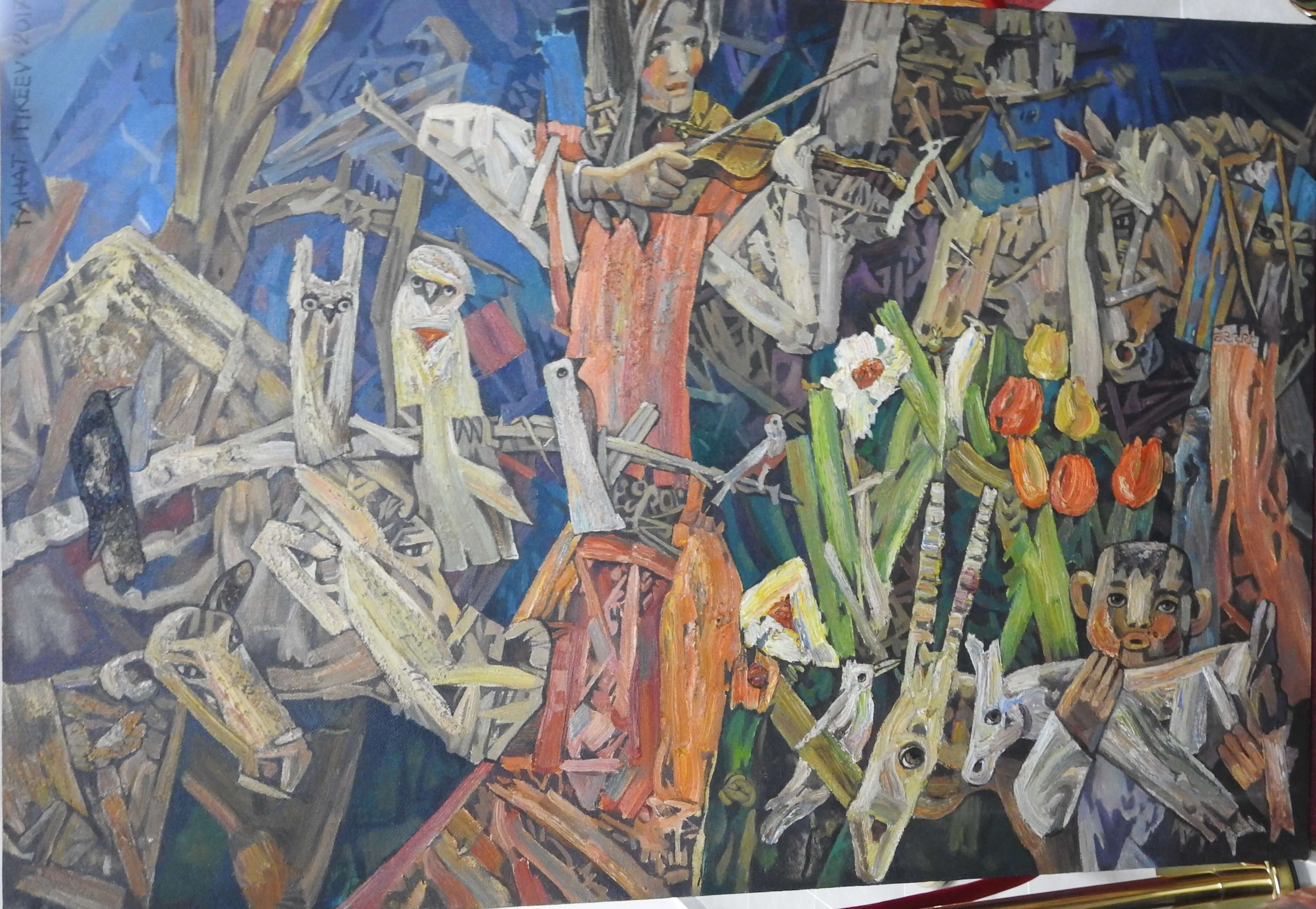 Kırgızistan Halk Ressamlarının 60 Eseri Sergileniyor, Eserler Kıbrıs Modern Sanat Müzesi’ne Bağışlandı…