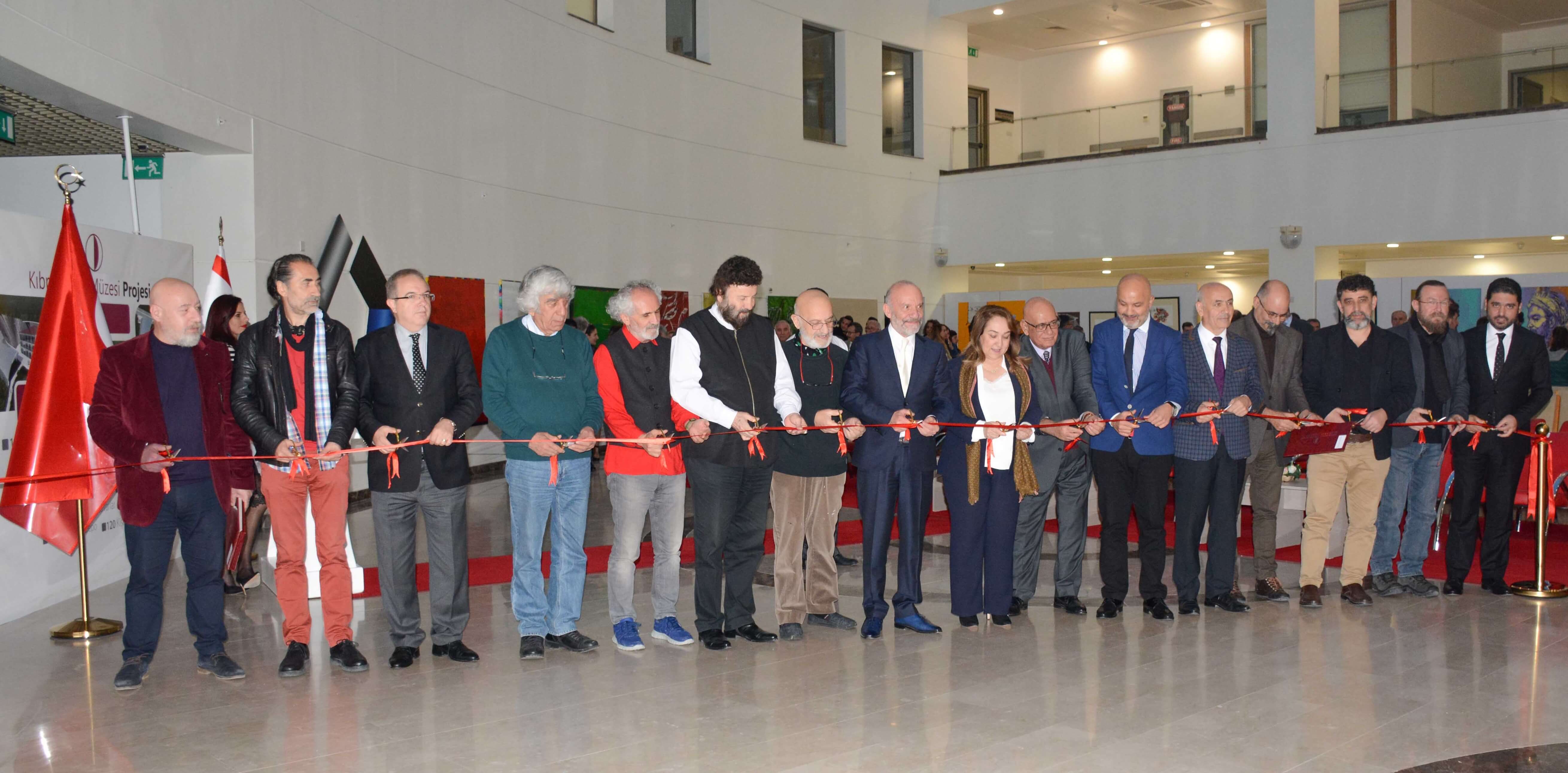 Türkiye Sanatçılarının 40 Eserinin Sergilendiği “Türkiye Sanatçıları Resim Sergisi” Yakın Doğu Üniversitesi’nde Açıldı…