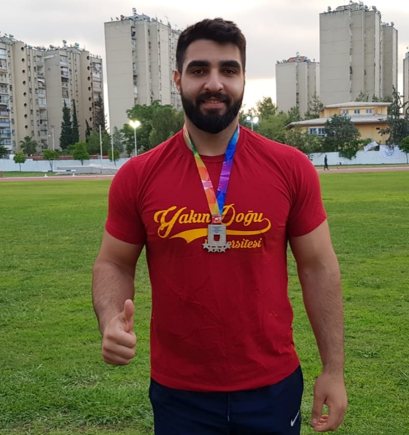Near East University’s Athlete Yusuf Yalçınkaya, who has been selected to compete in Turkish National Team, is on the way to Europe