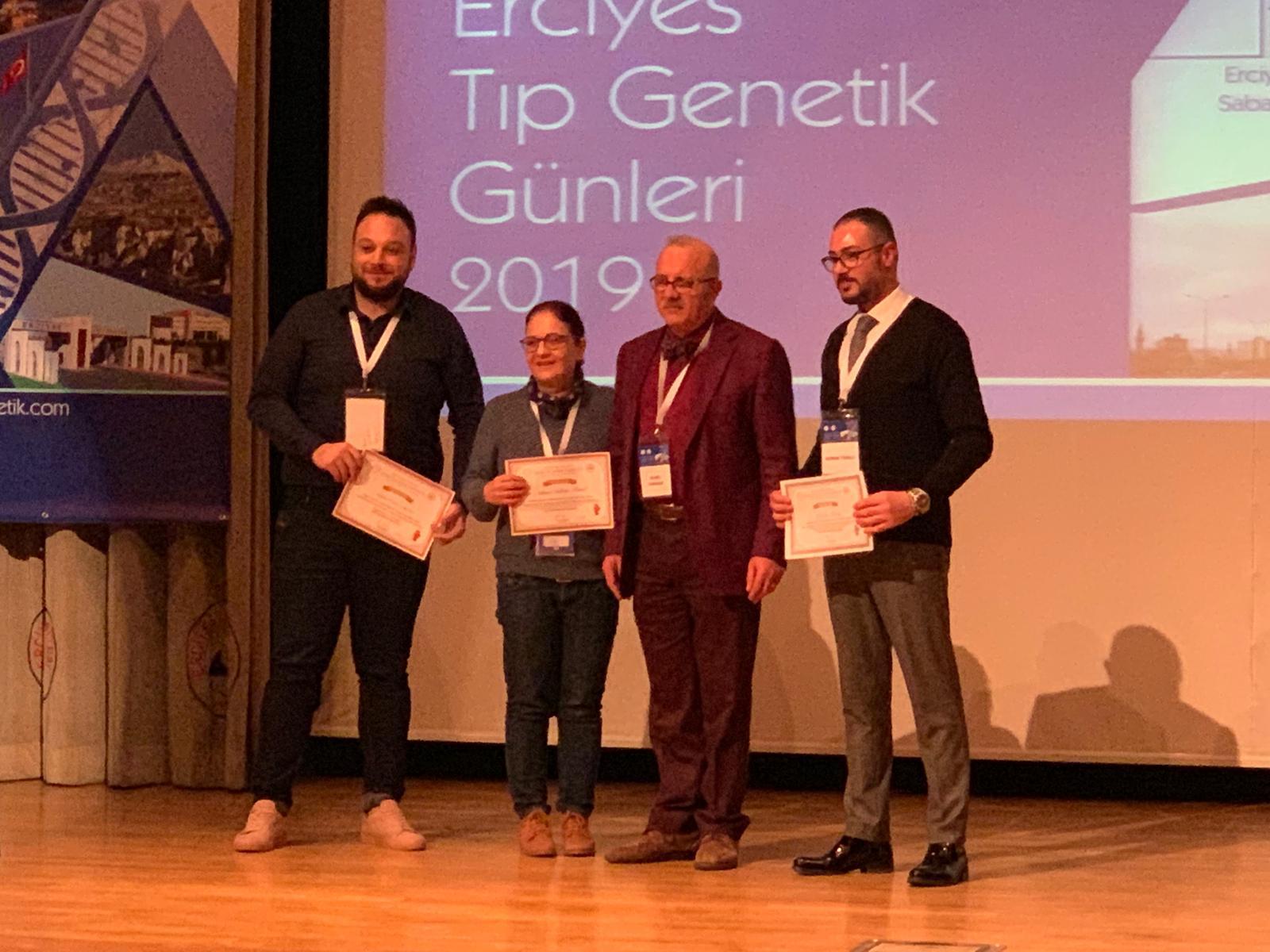 3 Awards go to the Near East University at the “Erciyes Medical Genetics Days 2019“