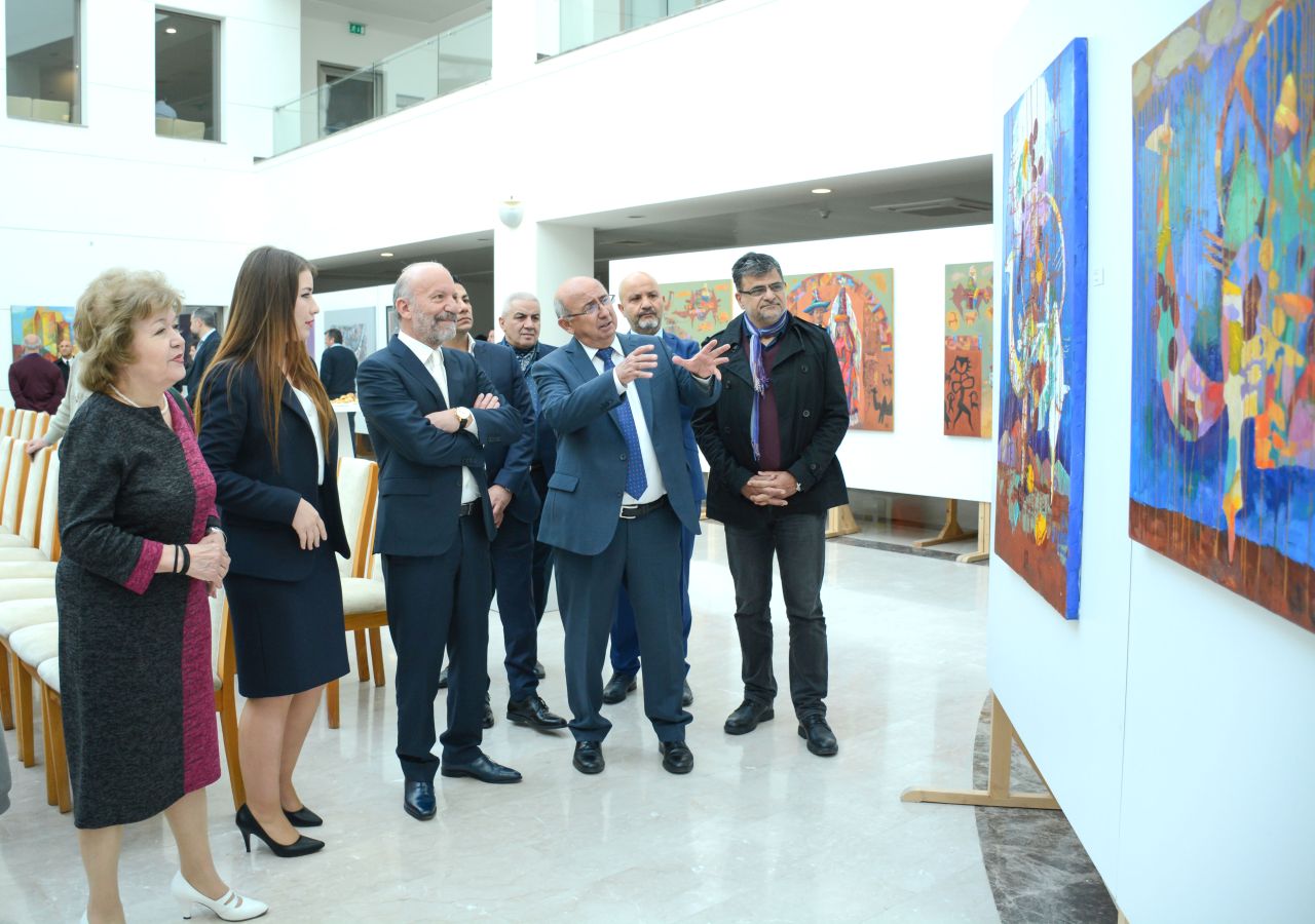 Featuring 40 Artworks prepared by Kazakhstan Artists specially for the Cyprus Museum of Modern Arts, the Exhibition of Kazakhstan Artists was opened by National Education and Culture Minister Cemal Özyiğit