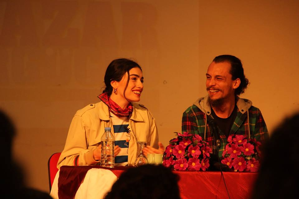 As a Host at Near East University, Actress Hazar Ergüçlü had a discussion with her fans