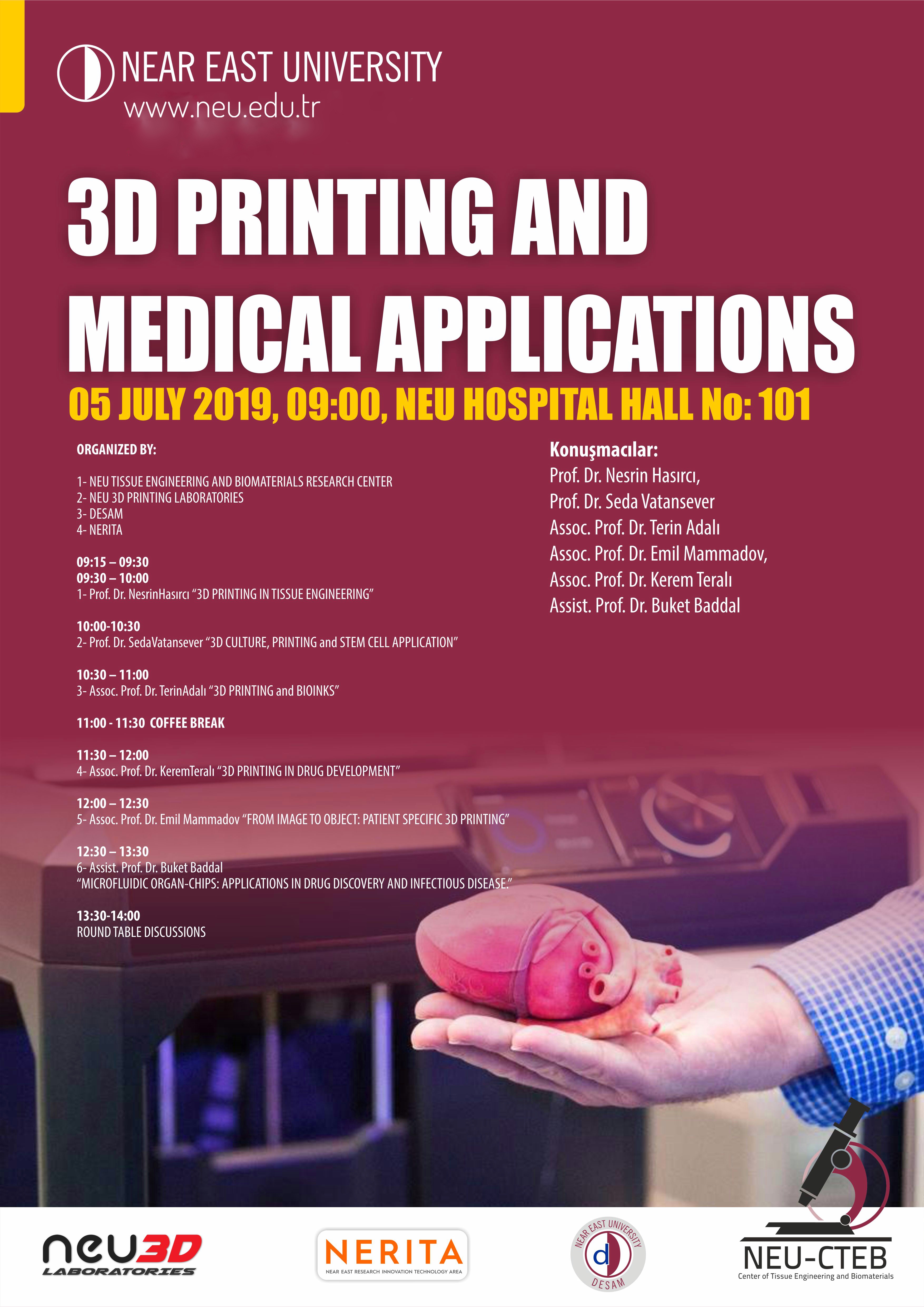 3D Printing and Medical Applications - 3D Printing AnD MeDical Applications 03.07.19