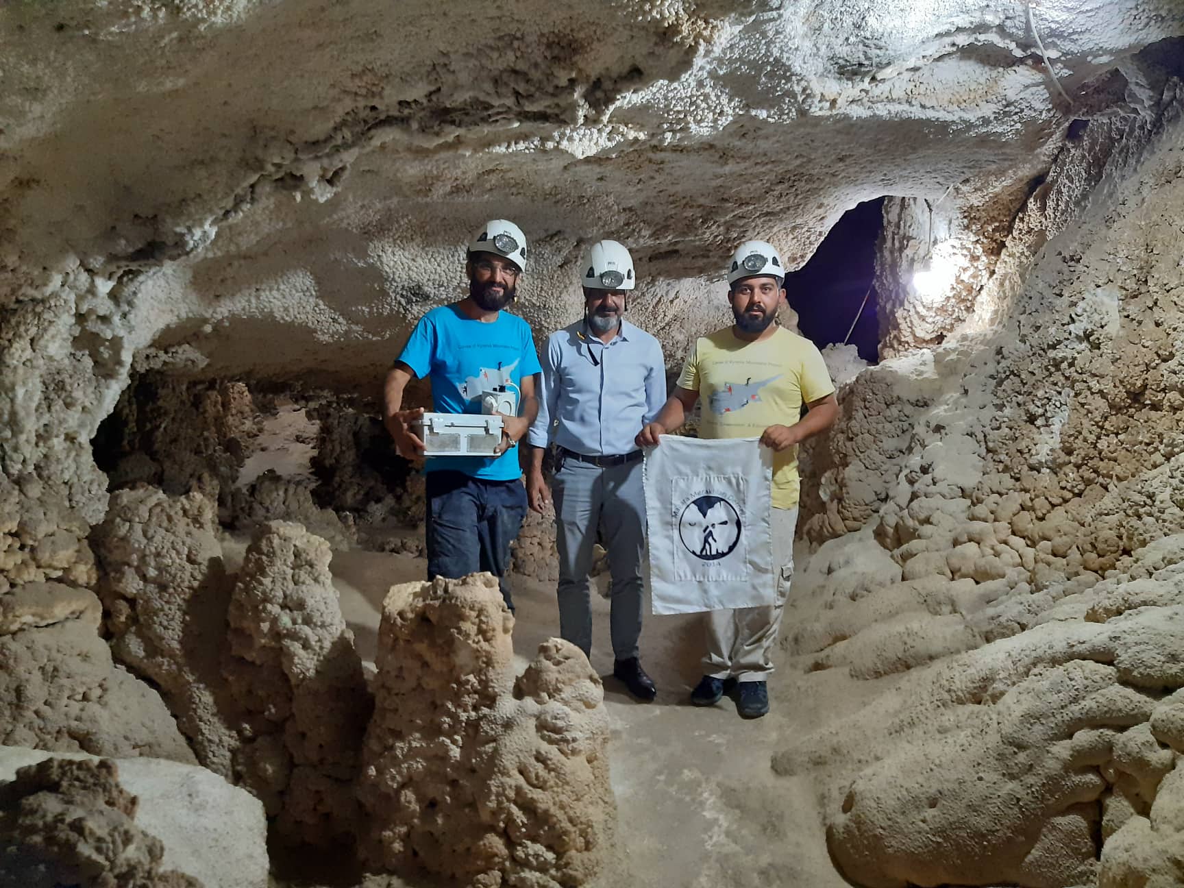 Incirli Cave’s Climate to be investigated… Scientific studies being conducted in cave with cooperation of Near East University and Geçitkale Municipality