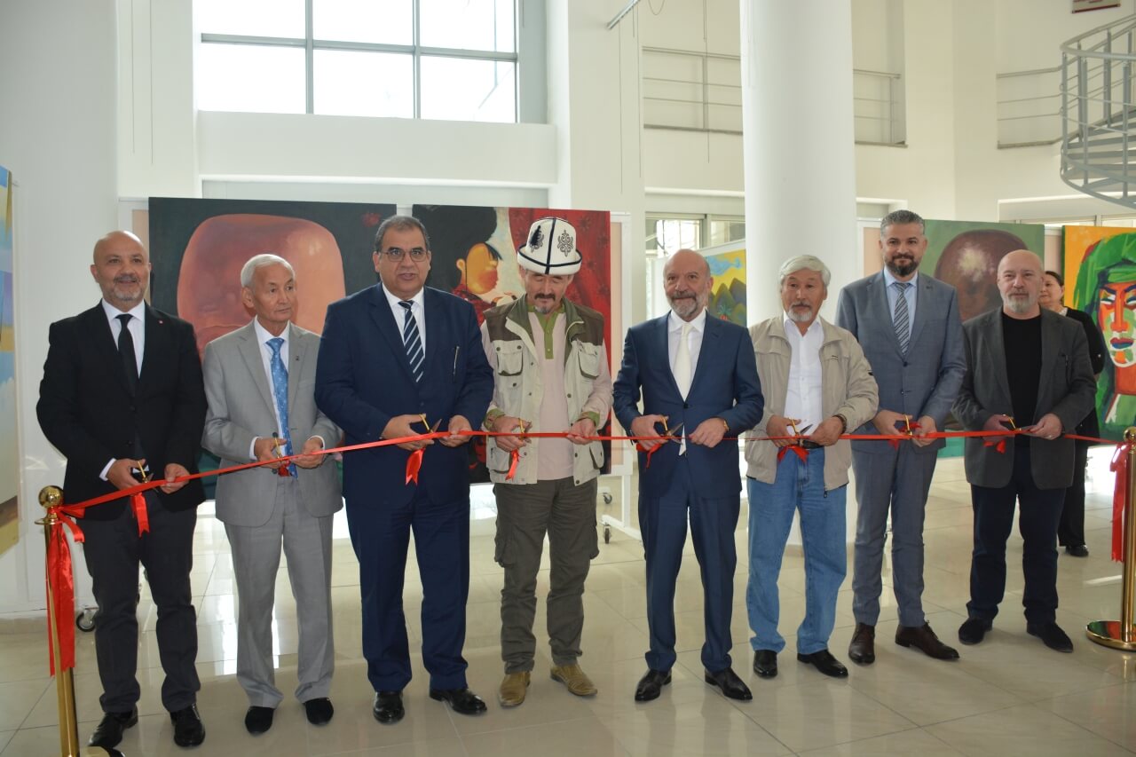 4 solo exhibitions consisting of 76 artworks exclusively made for Cyprus Museum of Modern Arts by 3 Kyrgyzstan artists and 1 Kazakhstan artist and 1 group exhibitions consisting of  40 works by Russian artists opened by Dr. Faiz Sucuoğlu, Minister of Labor and Social Security