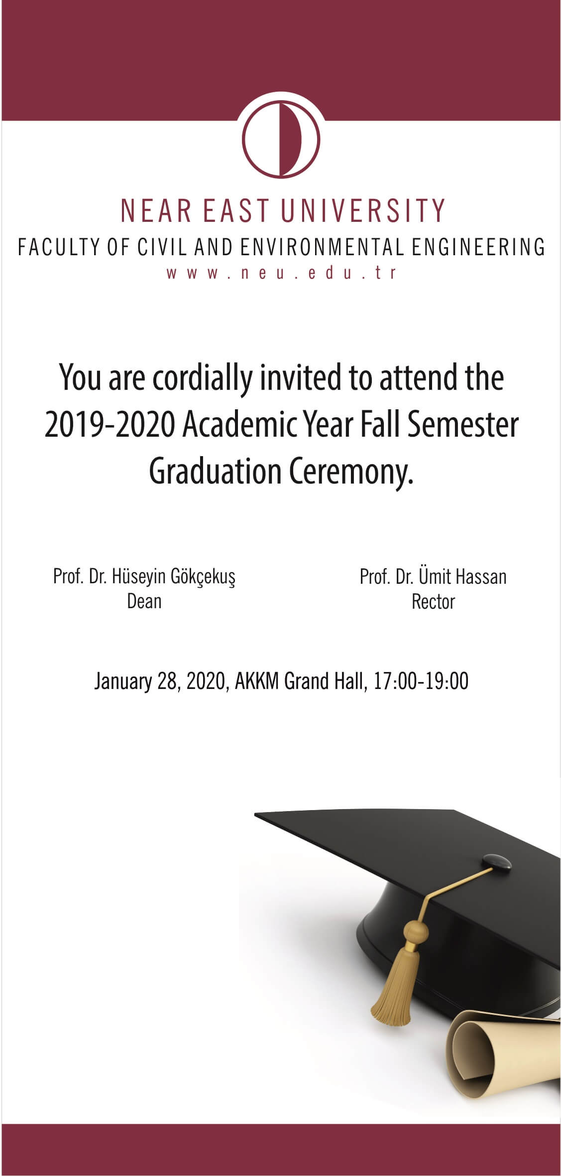 Faculty of Civil and Environmental 2019-2020 Academic Year Fall Semester Graduation Ceremony Faculty of Civil and Environmental 2019-2020 Academic Year Fall Semester Graduation Ceremony