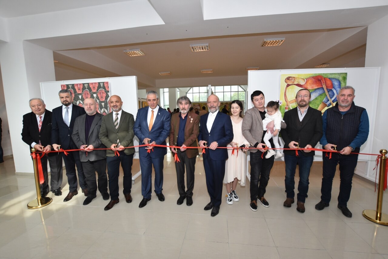 Kazakh Artist Orazbek Yessenbayev’s Solo Painting Exhibition titled “Appearance” exclusively held for Cyprus Museum of Modern Arts opened by Hasan Taçoy, Minister of Economy and Energy