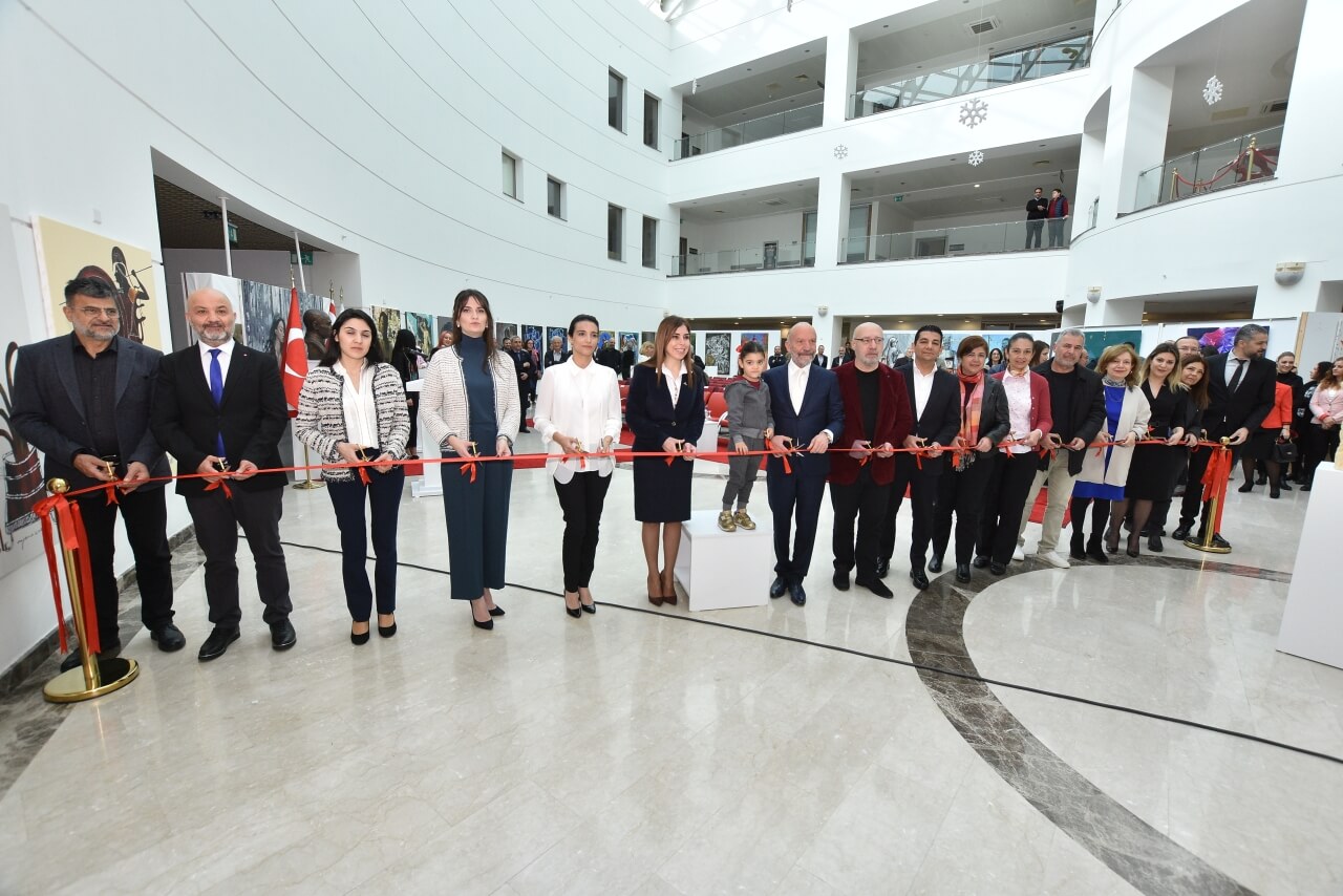 Held as part of the 8 March International Women’s Day Events, an exhibition titled as “Woman” comprising 90 Artwork created by 60 Prize Winning Artists exclusively created for the Cyprus Museum of Modern Arts has been opened by Kyrenia Member of Parliament İzlem Gürçağ Altuğra