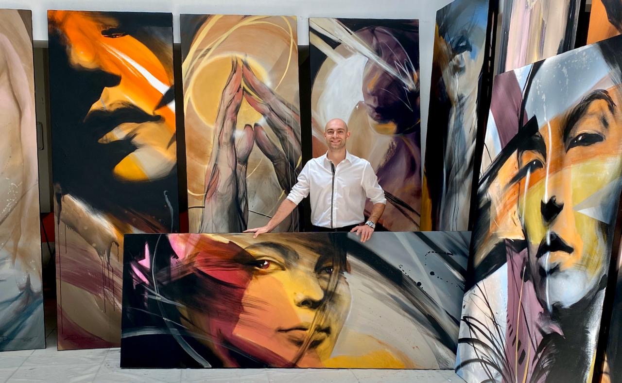 Sanatçı Anatoliy Drozdov, Kıbrıs Modern Sanat Müzesi için Kovid 19 Karantina Günlerinde “Morning, Evening ve Summer 2007” Adını Verdiği Eserleri Tuvale Yansıttı