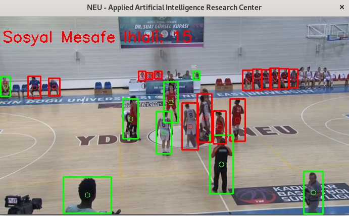 Near East University engineers developed software that can control the social distance and mask from camera images