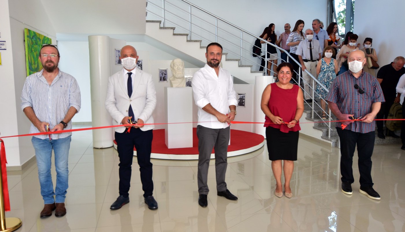 Artist Rana Amrahova’s Personal Exhibition titled as “A Love Message” consisting of 35 Art Pieces created especially for Cyprus Museum of Modern Arts has been opened by Chairman of the Board of Trustees of Near East University Prof. Dr. İrfan S. Günsel