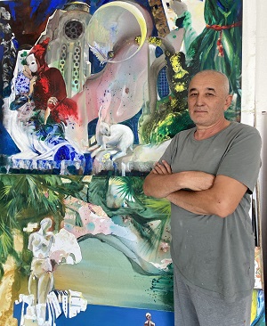 Sanatçı Muratjon Urmanov, Kıbrıs Modern Sanat Müzesi için “Fırıldak”, “Oryantal Müzik” ve “Maskeli Gelin” Adlı Eserlerini Sanatseverlerin Beğenisine Sundu