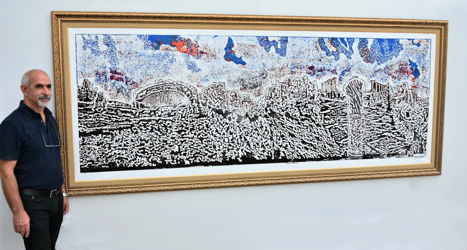 526 Saatlik Çalışmayla Tamamlanan ve Bir Müzede Sergilenen En Büyük Linol Baskı Eser Olacak “Panoramik Alasya”, Ocak Ayından İtibaren Surlariçi Şehir Müzesinde