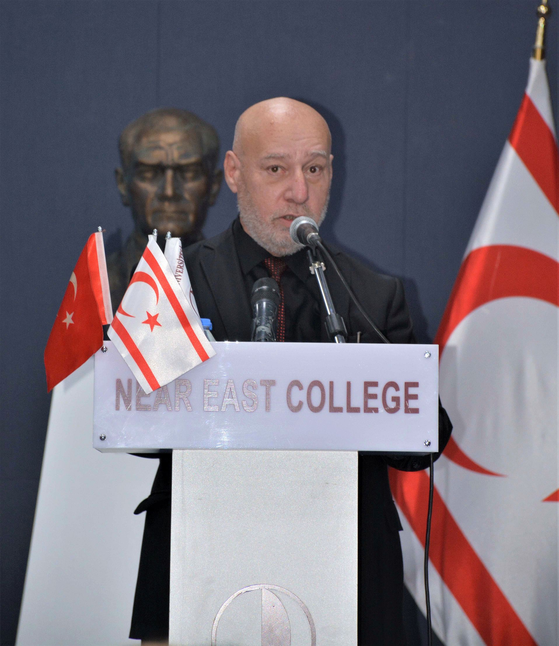 Near East Fine Arts Printmaking Exhibition was opened by the Minister of Public Works and Transport, Resmiye Eroğlu Canaltay, at the Near East Yeniboğaziçi Campus Grand Library Fine Arts Gallery